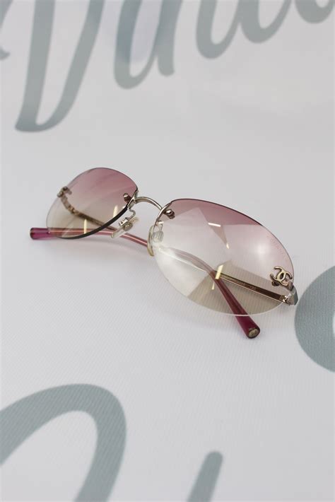 chanel vintage sunglasses pink|Chanel Vintage Sunglasses .